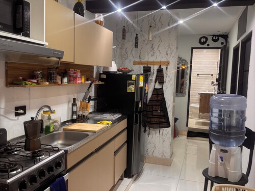 Apartamento Amueblado con aire acondicionado en los patios