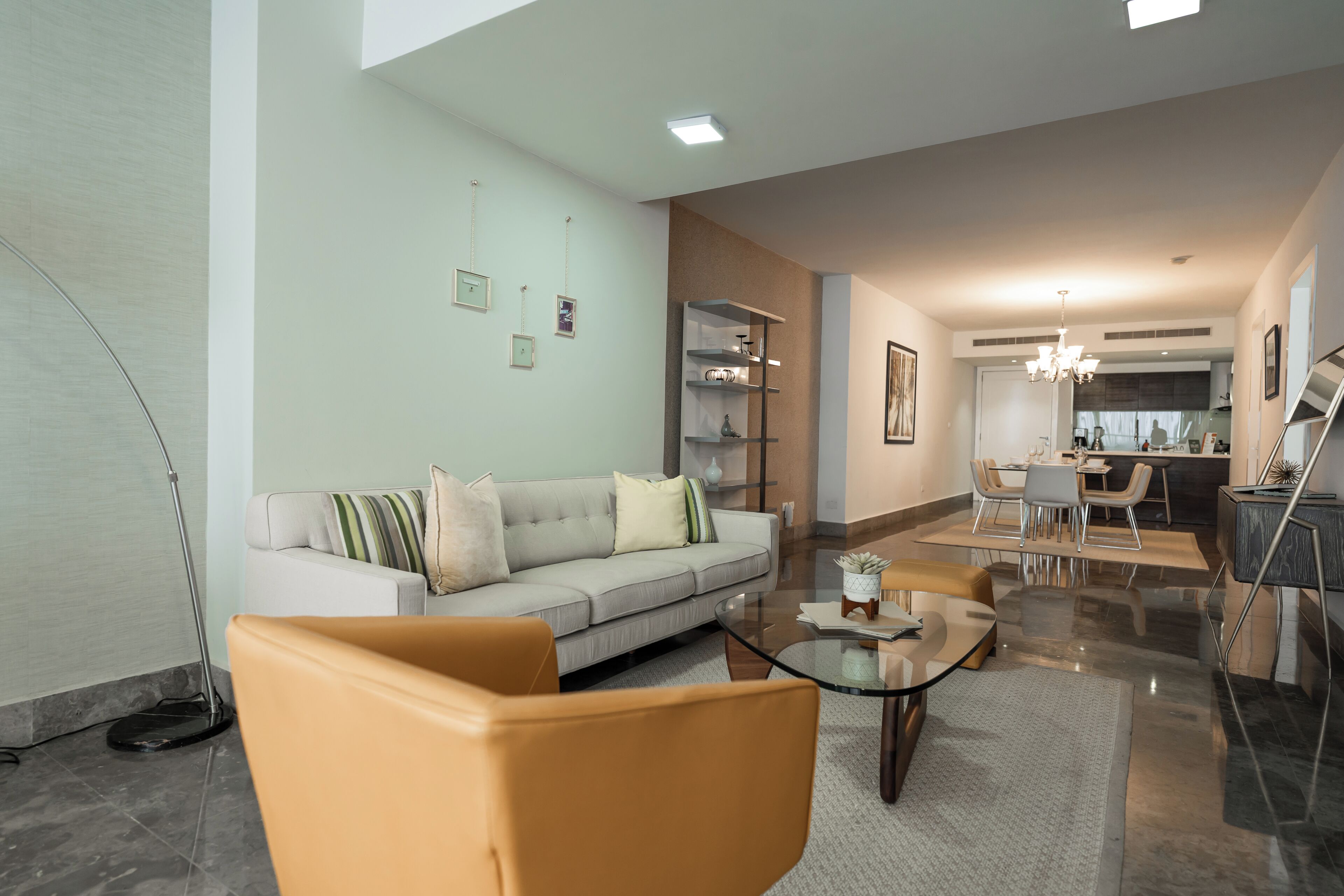 Double Room, Bay View | Living area