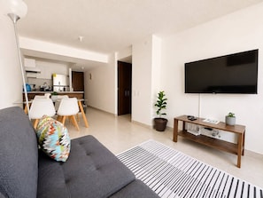Living area - Garden Urban Stay | Pool | 15 min from the Historic Center (San Marcos)
