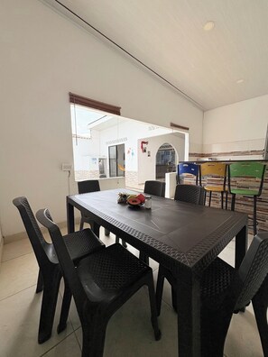 Outdoor dining - Casa - San Felipe - Piscina, Asado, Sol y Wifi (armero)