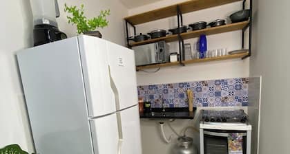 Flat estilo industrial Próx a Fraga maia