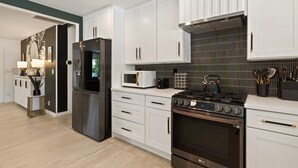 Coffee/tea maker, fridge, microwave, oven - Speakeasy Bar, Pool, Hot Tub | 4BD, Palm Springs | Sleeps 8, Private Patios, Poker Table (Palm Springs)