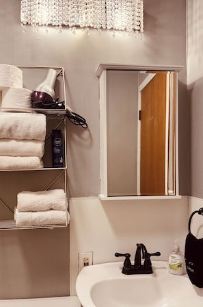 Hair dryer, towels, soap, toilet paper - Fantastic place
Minutes to University,Medical centers, Downtown, Kinnick stadium (Iowa City)