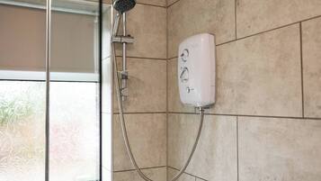 Hair dryer, soap, shampoo