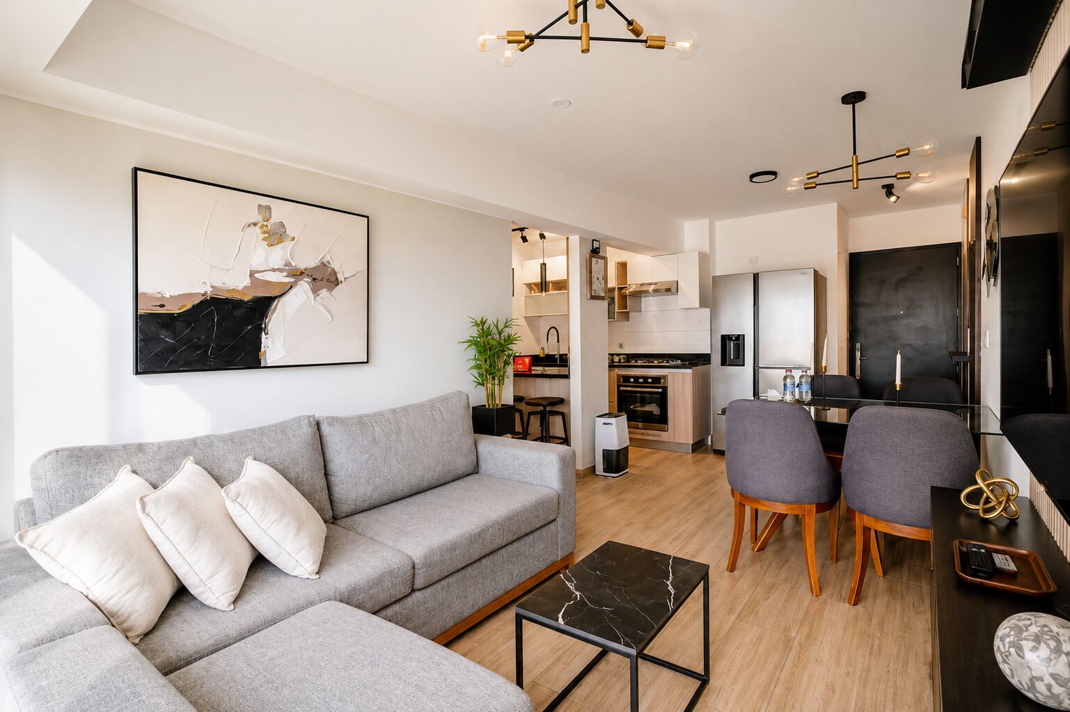 Apartment, City View | Living area