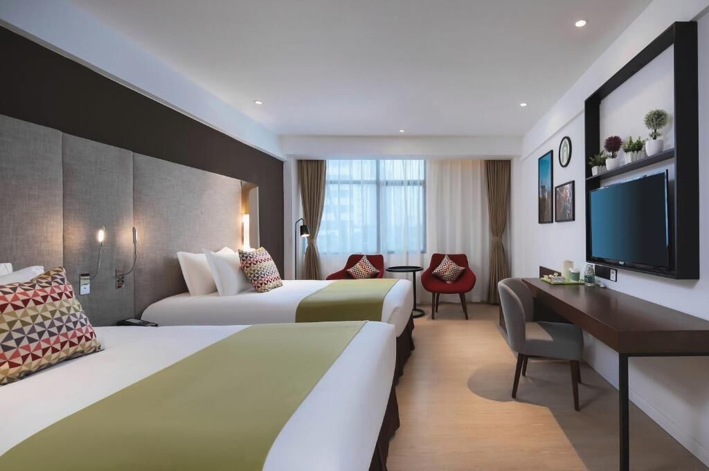 Standard Double Room, City View | Blackout curtains, soundproofing, free WiFi