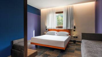 Junior Triple Room, Pool View | In-room safe, desk, laptop workspace, iron/ironing board (on request)
