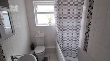 Hair dryer, towels