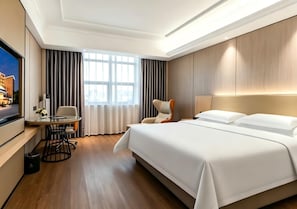 Classic-Doppelzimmer zur Einzelnutzung | Schreibtisch, laptopgeeigneter Arbeitsplatz, kostenloses WLAN