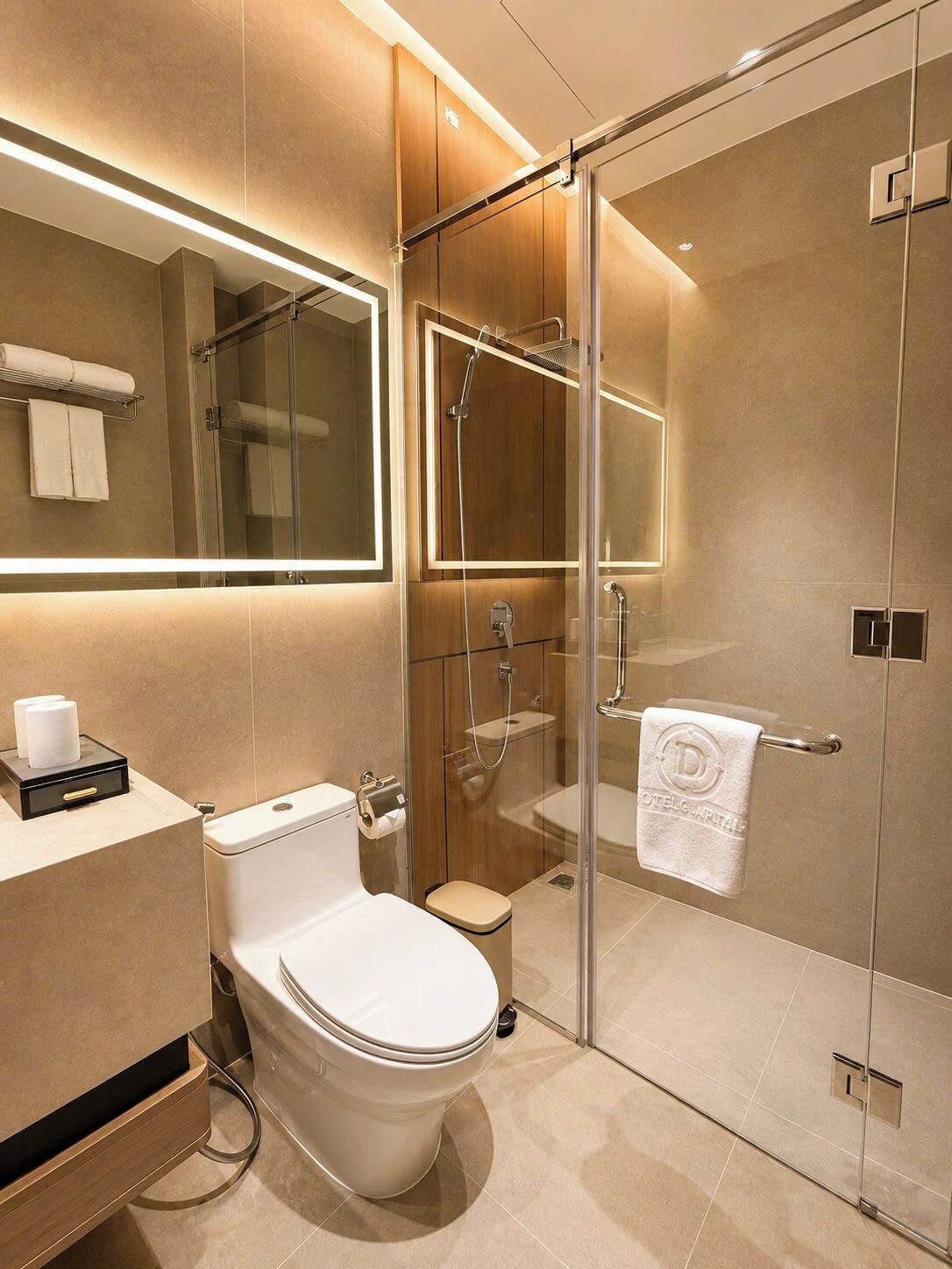 Chambre Deluxe avec lits jumeaux | Salle de bain