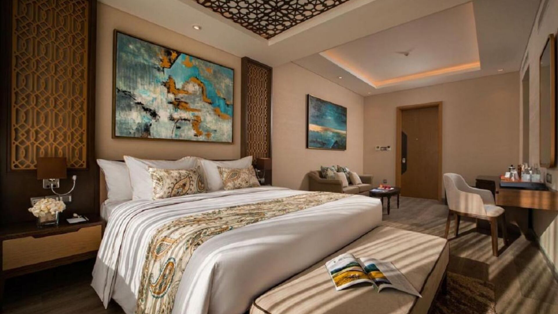 Pillow-top beds, in-room safe, desk, blackout curtains