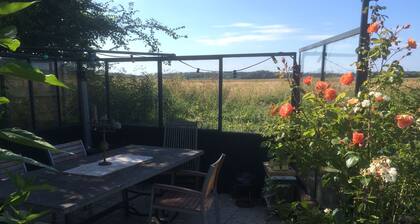 House in the dunes with a fantastic view over the fields