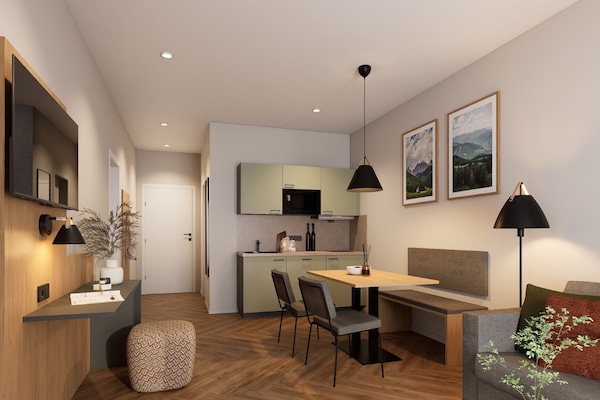 Apartment 4 Nord West - kleiner Balkon-Essbereich
