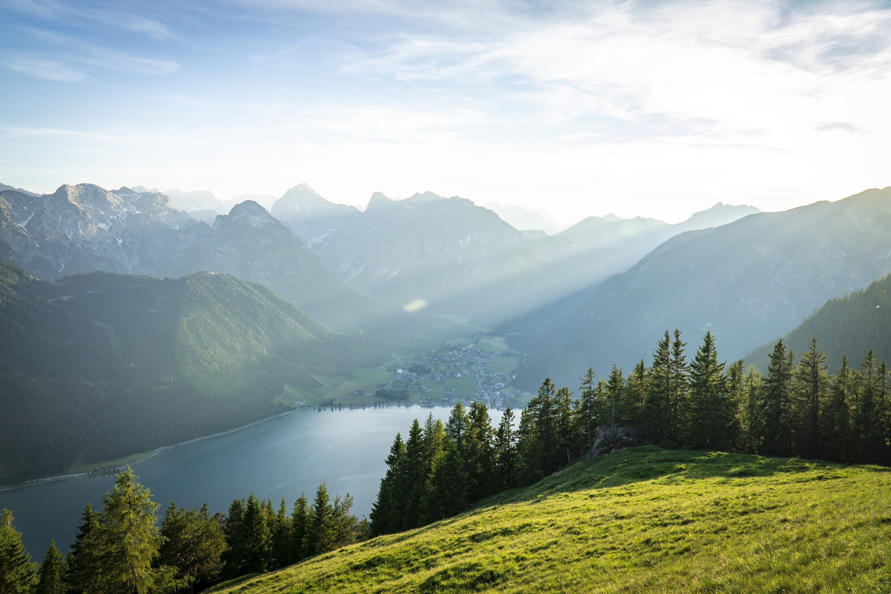 Blick von der Unterkunft