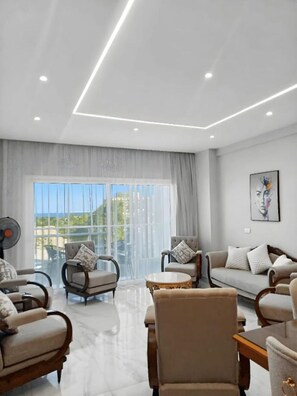 Living area - Sea view central luxury apartment 212 (Red Sea Governorate)