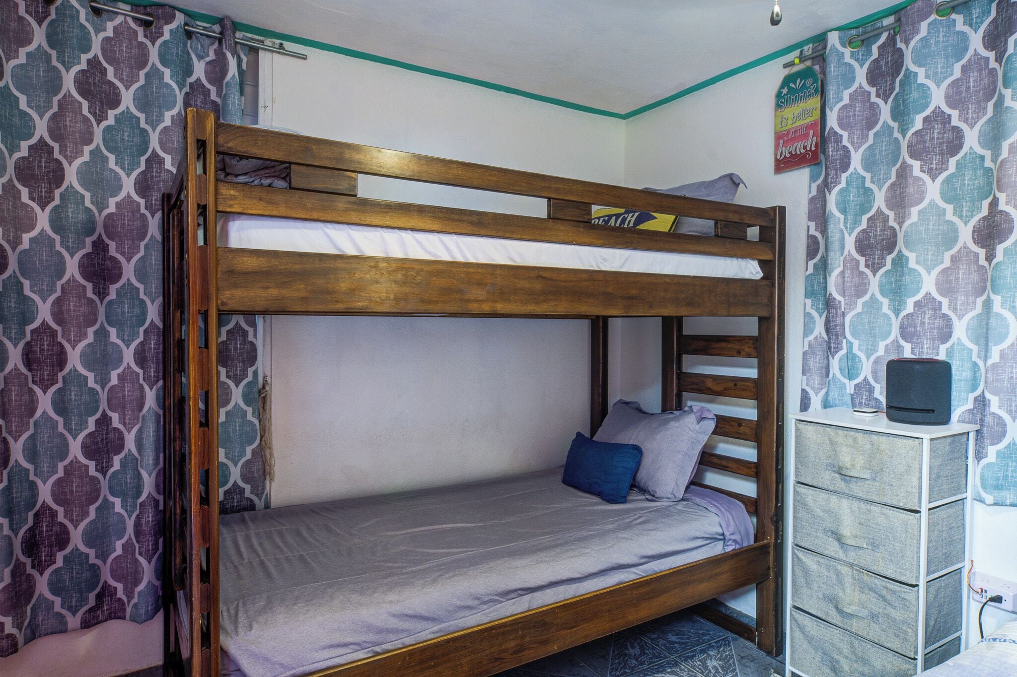 Second bedroom: Twin/Twin bunk beds—great for kids