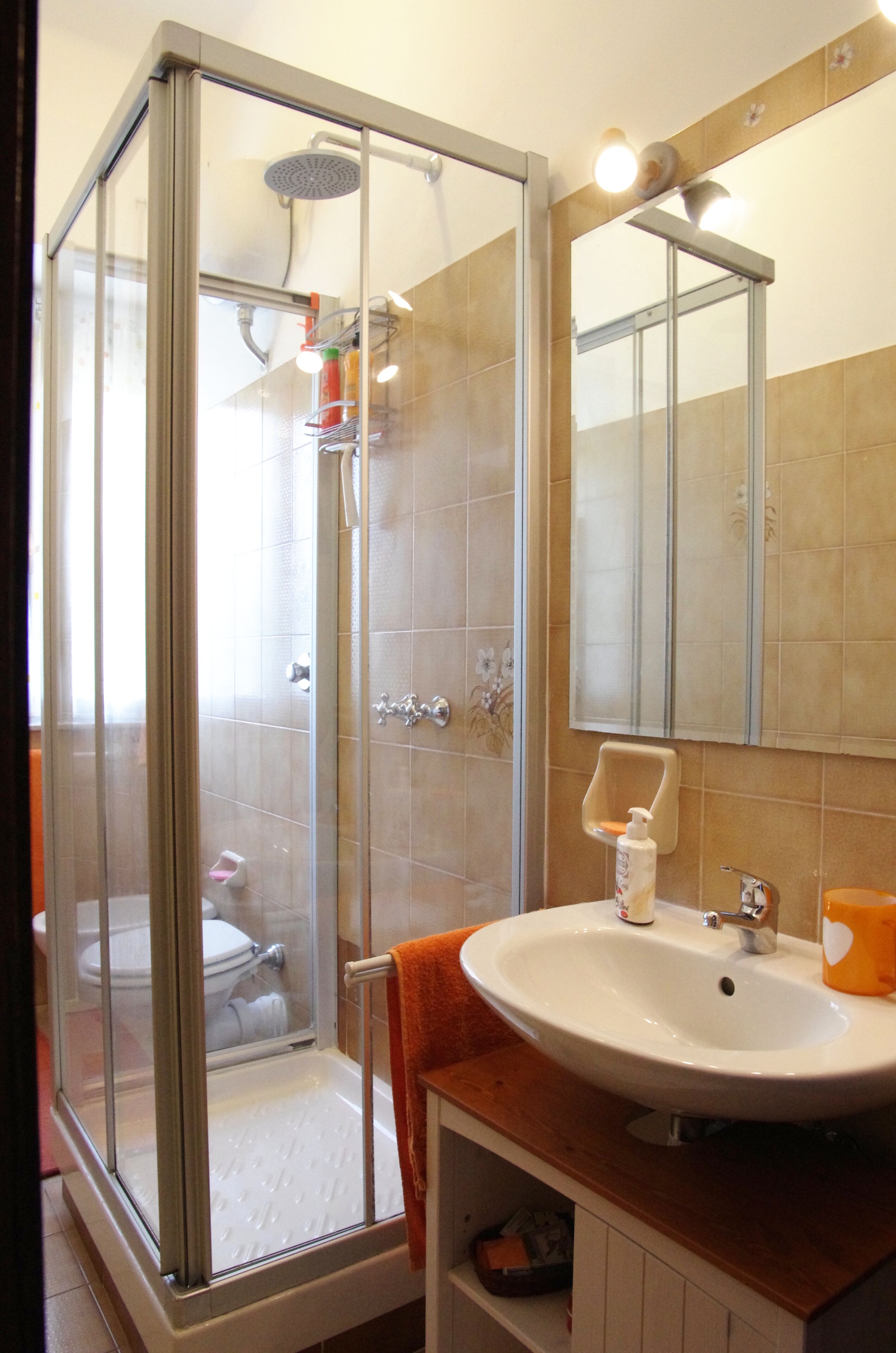 Dusche, Haartrockner, Bidet, Handtücher