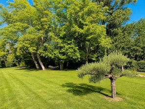Property grounds - "La Fontaine de Pernes" Farmhouse: An Unforgettable Vacation with Your Feet Dipping in the Sorgue River (Pernes-les-Fontaines)