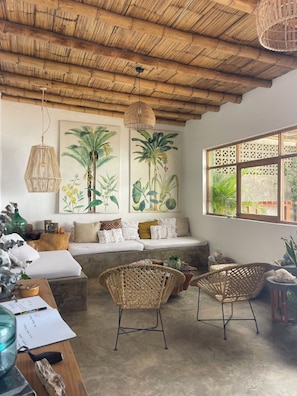 Living area - Beachview 4BR in La Libertad (Puémape)