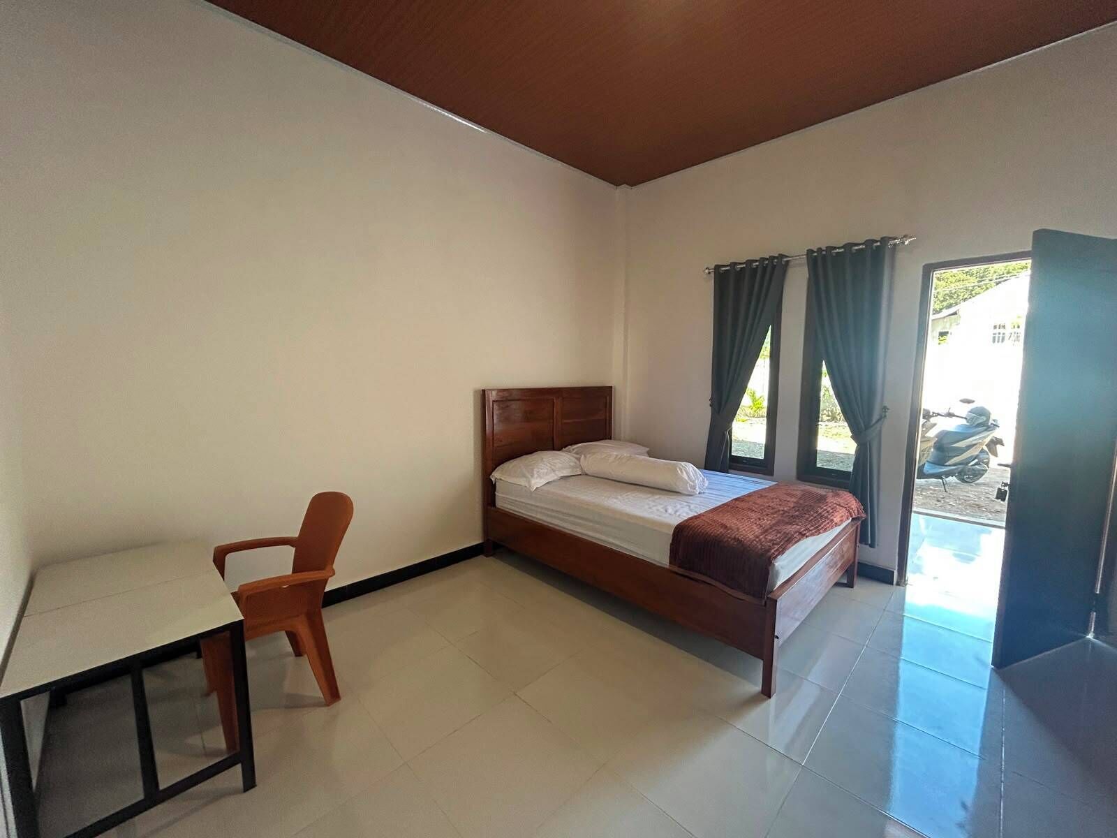 Kamar Double, balkon, pemandangan halaman