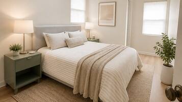 3 bedrooms, WiFi (free), bed sheets