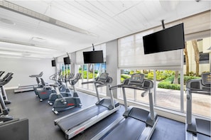 Fitness facility - Beautiful apartment in community with pool and beach in HOLLYWOOD BEACH MIAMI (Hollywood)