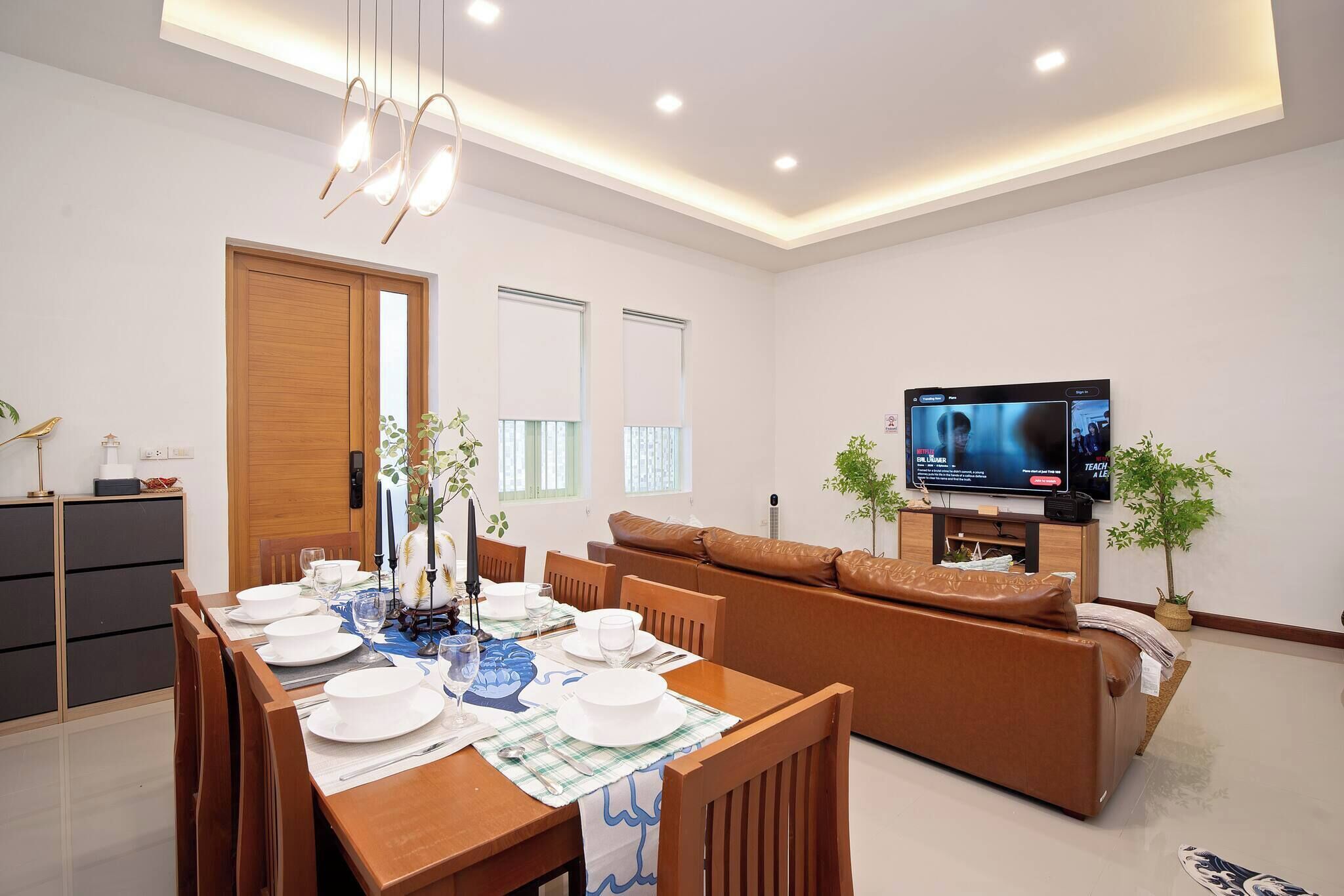Ferienhaus, 3 Schlafzimmer, barrierefrei, Terrasse | Esszimmer