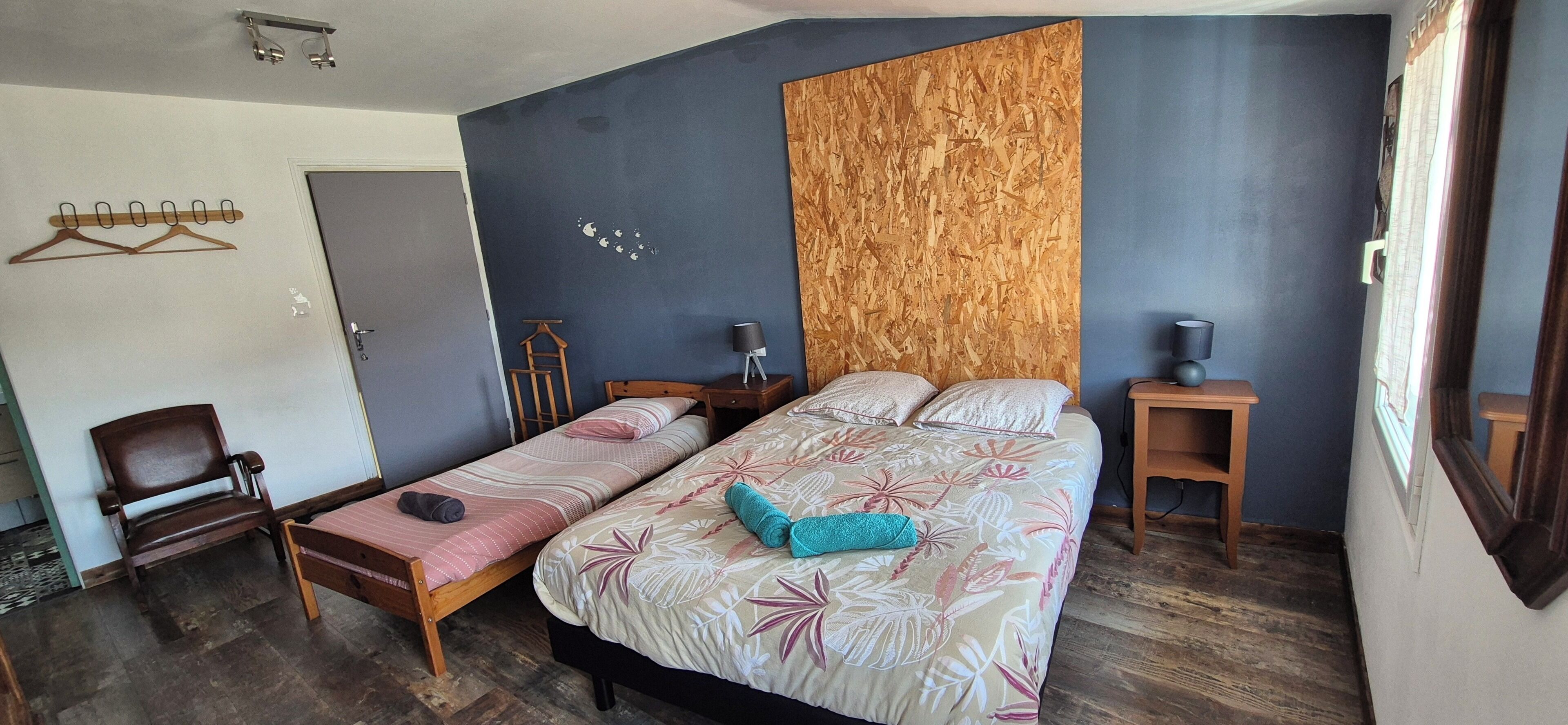 1 chambre, Wi-Fi, draps fournis