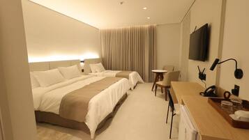 Quarto triplo superior, vista para a cidade