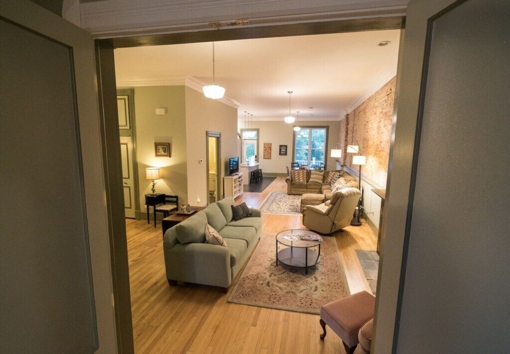 Historic Downtown Riverfront Apt, Freighter Views - Manistee, MI