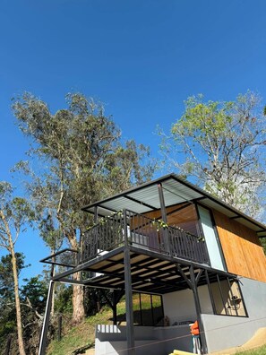 Cabana, balcó, vistes a la muntanya | Exterior