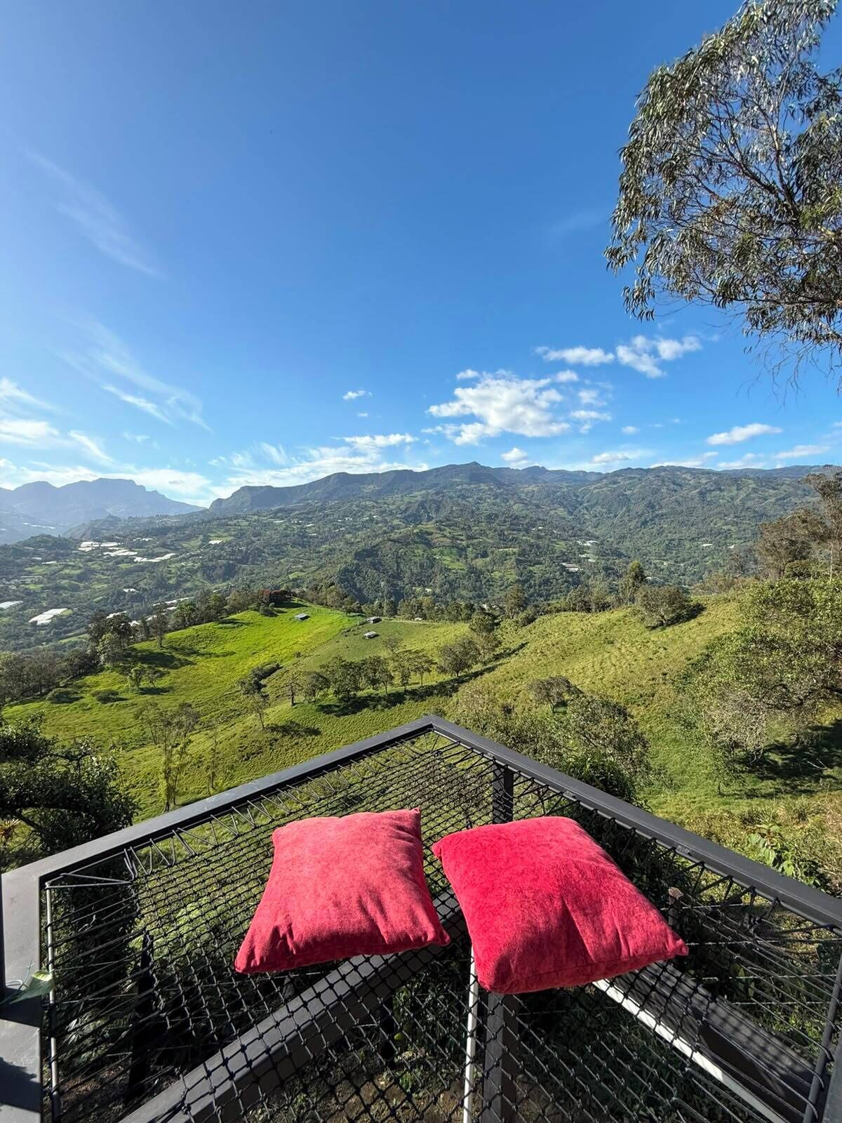 Cabaña, balcón, vistas a la montaña | Jardines del alojamiento