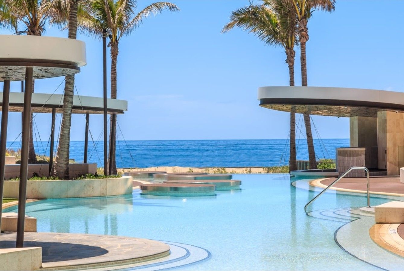 ground pool and ocean