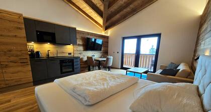Penthouse Studio I with a balcony, fantastic views, and a parking space