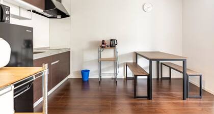 Kyoto 2-Bedroom Apartment | 40 sqm | Free Parking | Sleeps 5 | Nozomi 202