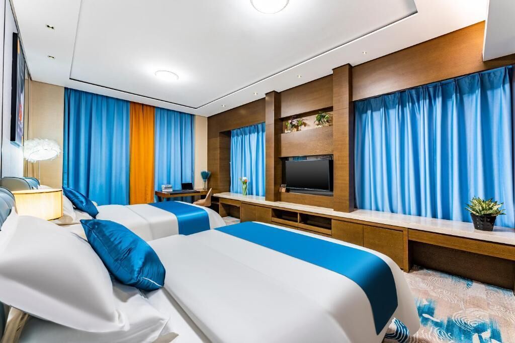 Habitación con 2 camas individuales, vistas a la ciudad | Spa