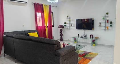 2-bedroom Residences meublees in soothing Bouake with AC comfort