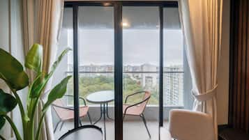 Appartement, uitzicht op de stad | Balkon