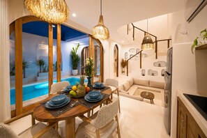 Dining - 2BR Private Pool Villa Near Batu Bolong & La Brisa (Badung)