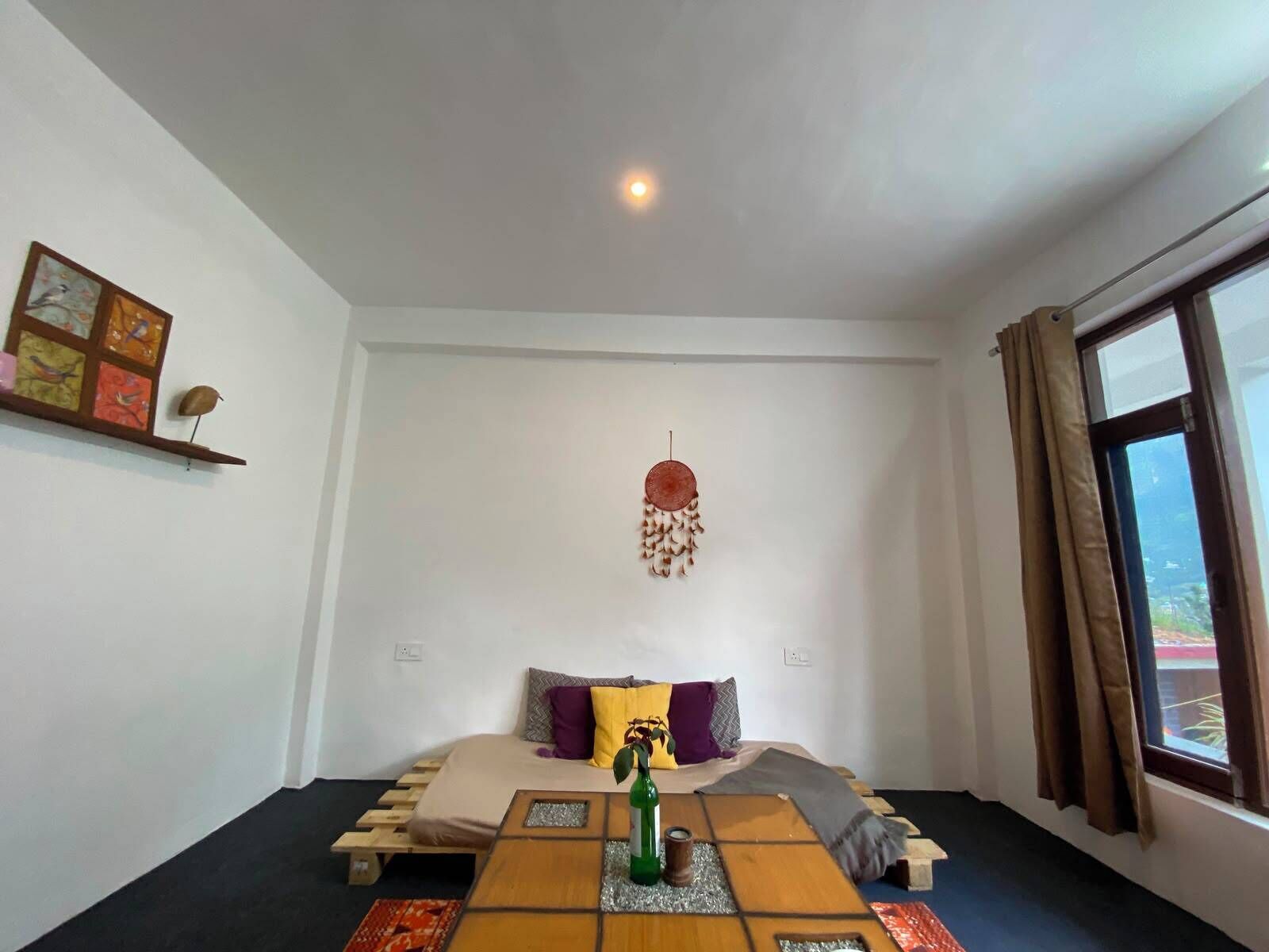Superior Double Room, 1 Queen Bed, Ensuite, Mountain View | Desk, laptop workspace, blackout curtains, iron/ironing board