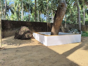 Outdoor spa tub - ​4-Min Walk to Beach, Private AC Room with Terrace (Trivandrum)