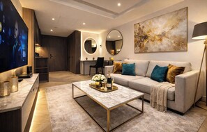 Living area - Battersea Penthouse Retreat (London)