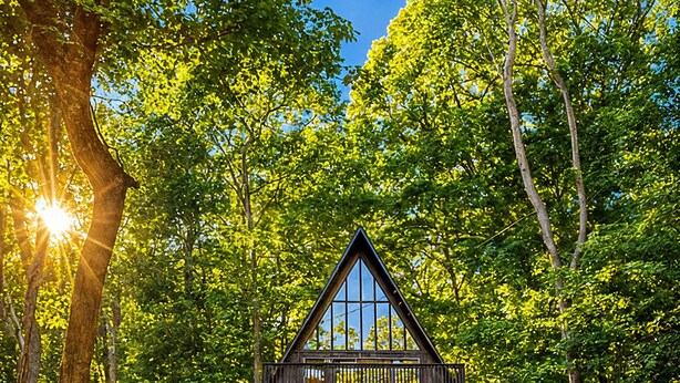 Unclassified image, 1 of 32, button - Custom A-Frame | Lake Access • Fire Pit (Highland Lakes)