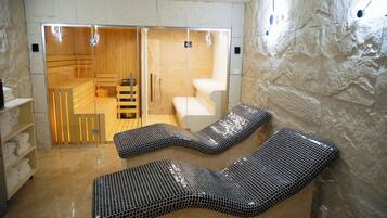 Sauna, tab panas, bilik wap, mata air panas / mata air mineral