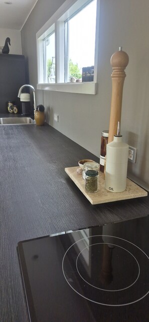Private kitchen - A bright vacation home on private property. Located close to nature and the beach. (Kerteminde)