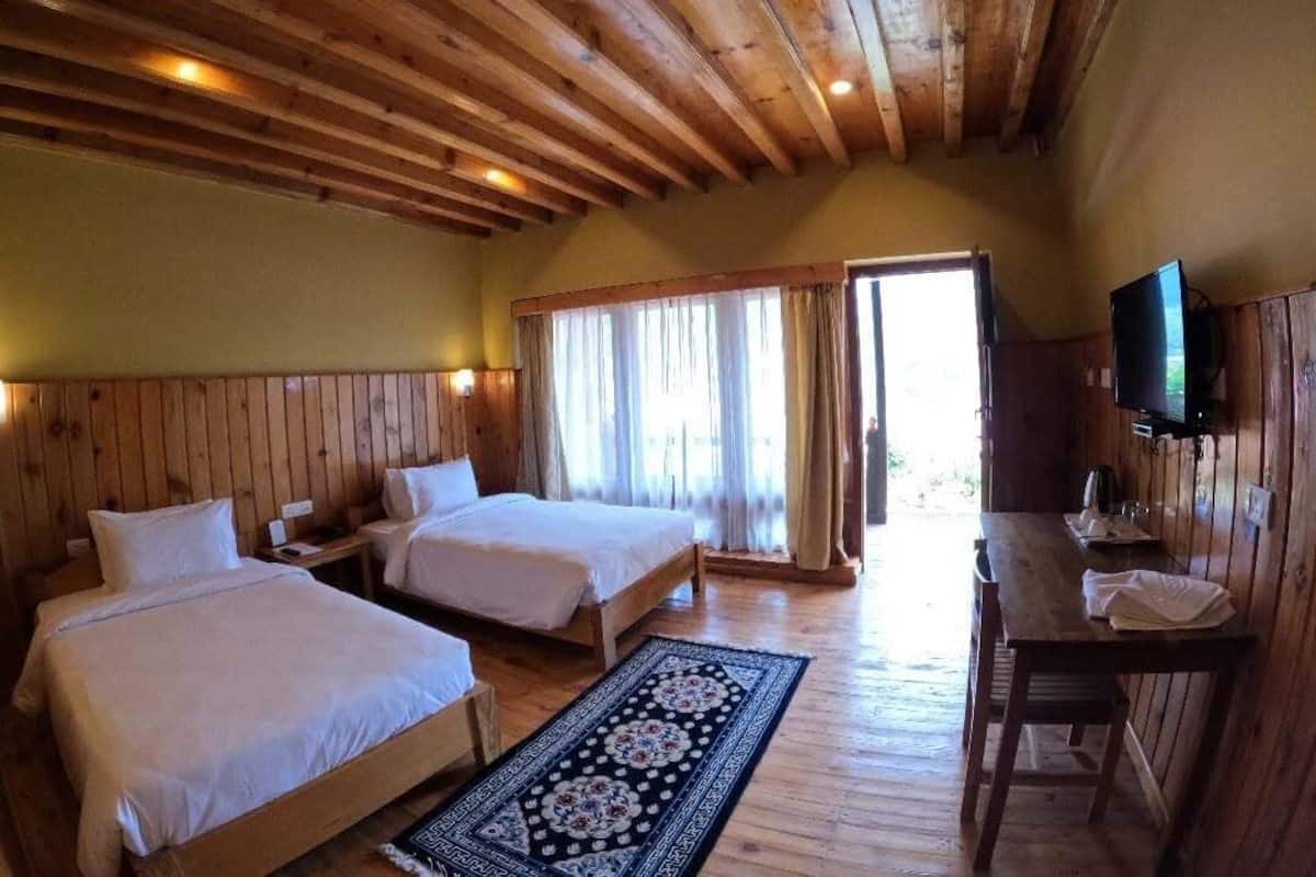 Deluxe-Doppel- oder -Zweibettzimmer, Balkon, Bergblick