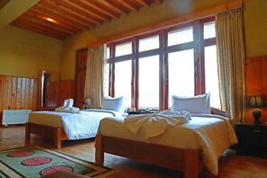 Deluxe-Doppel- oder -Zweibettzimmer, Balkon, Bergblick