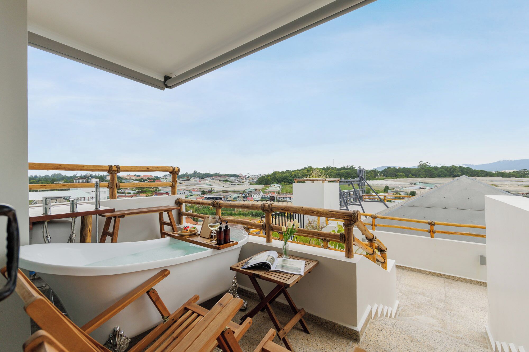 Doppia Premium, balcone, vista collina | Balcone