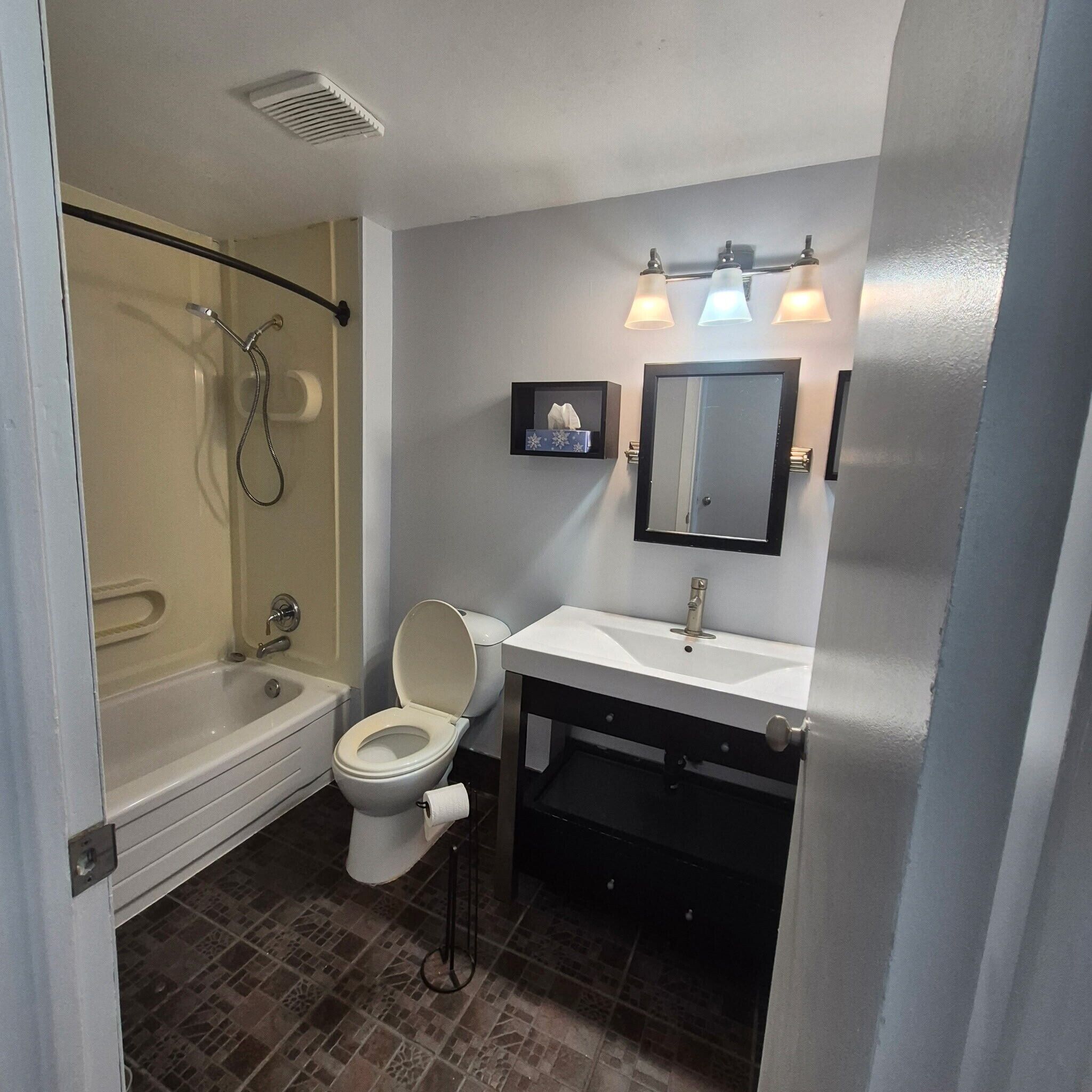 Towels, soap, toilet paper