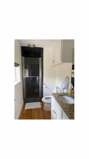 Shower, towels, soap, toilet paper - Relaxing 3-bedroom lakehouse on Lake Placid. (Seguin)